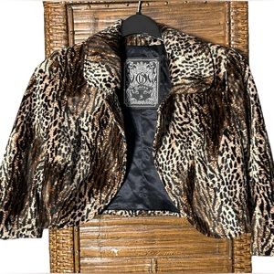 Guess Bolero Animal Print Jacket